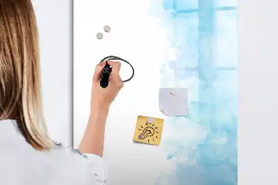 Magnettafel beschreibbar im Design Aquarellflecken