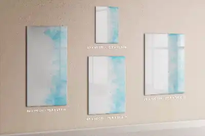 Magnettafel beschreibbar im Design Aquarellflecken