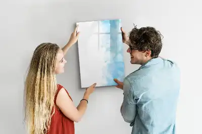 Magnettafel beschreibbar im Design Aquarellflecken