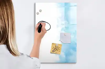 Magnettafel beschreibbar im Design Aquarellflecken