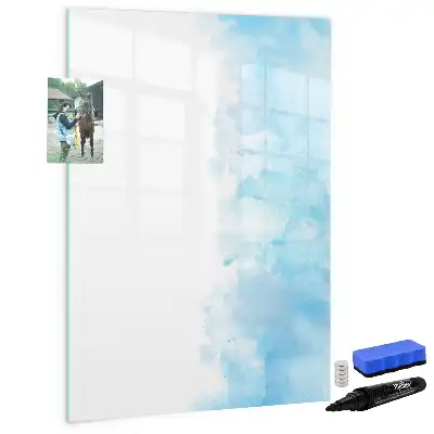 Magnettafel beschreibbar im Design Aquarellflecken