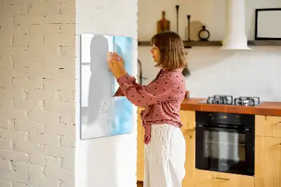 Magnettafel beschreibbar im Design Aquarellflecken