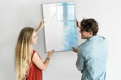 Magnettafel beschreibbar im Design Aquarellflecken