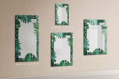 Magnettafel Monstera beschreibbar mit Rahmen