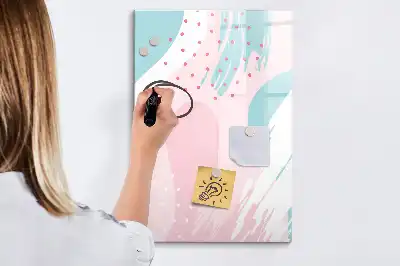 Magnettafel zum Schreiben mit Motiv Muster-Abstraktion