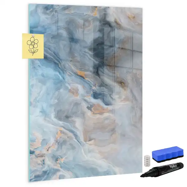 Magnettafel beschreibbar mit Marmormuster