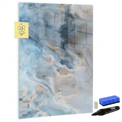 Magnettafel beschreibbar mit Marmormuster