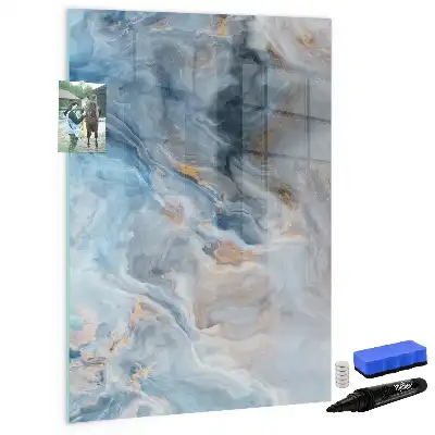 Magnettafel beschreibbar mit Marmormuster