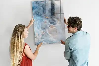 Magnettafel beschreibbar mit Marmormuster