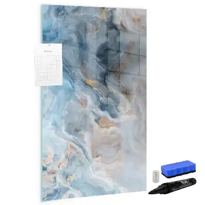Magnettafel beschreibbar mit Marmormuster