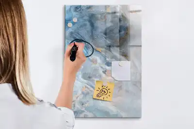 Magnettafel beschreibbar mit Marmormuster