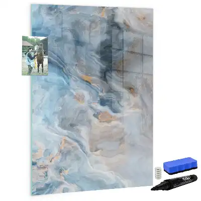 Magnettafel beschreibbar mit Marmormuster