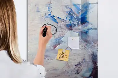Magnettafel zum Beschreiben im Design Malerische Abstraktion