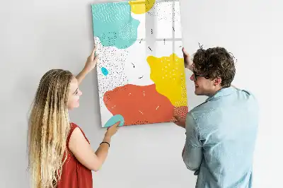 Magnettafel zum Schreiben bunte Kritzeleien