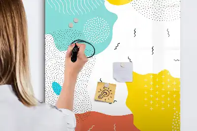 Magnettafel zum Schreiben bunte Kritzeleien