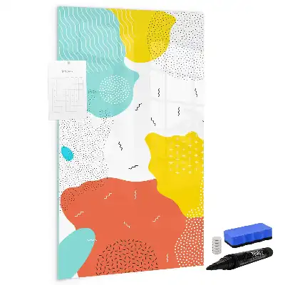 Magnettafel zum Schreiben bunte Kritzeleien