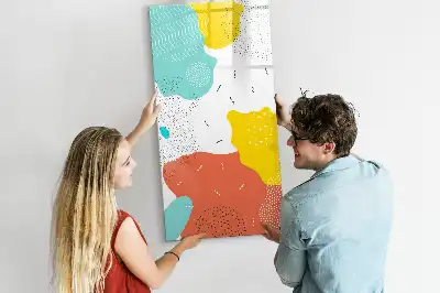 Magnettafel zum Schreiben bunte Kritzeleien