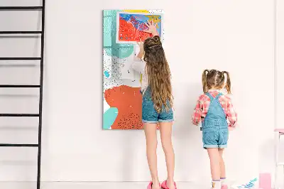 Magnettafel zum Schreiben bunte Kritzeleien