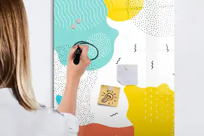 Magnettafel zum Schreiben bunte Kritzeleien