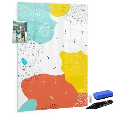 Magnettafel zum Schreiben bunte Kritzeleien