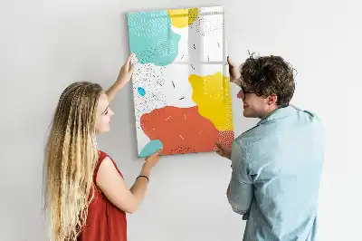Magnettafel zum Schreiben bunte Kritzeleien
