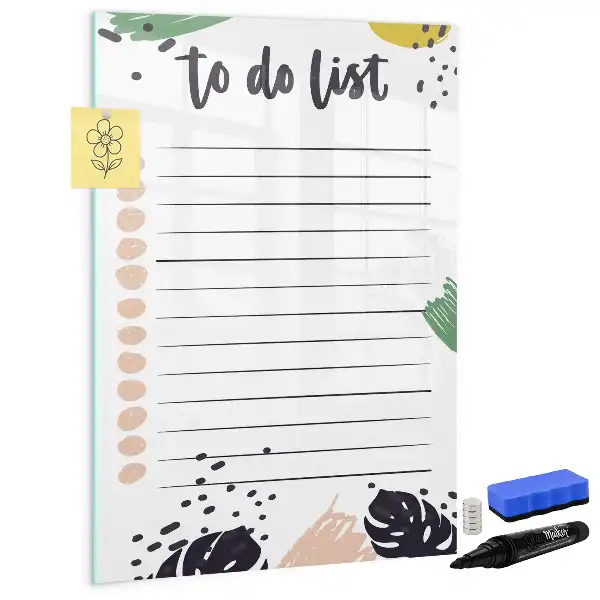 To-Do-Liste beschreibbare Magnettafel