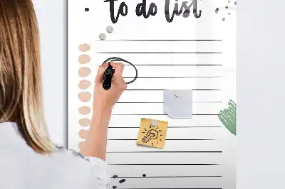 To-Do-Liste beschreibbare Magnettafel