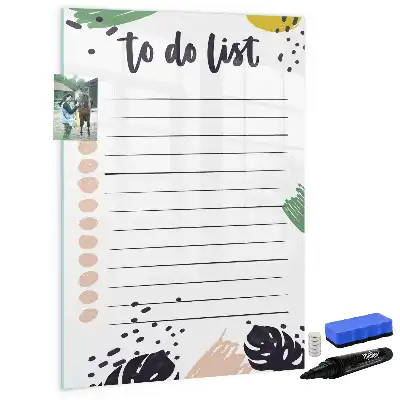 To-Do-Liste beschreibbare Magnettafel