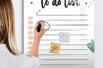 To-Do-Liste beschreibbare Magnettafel