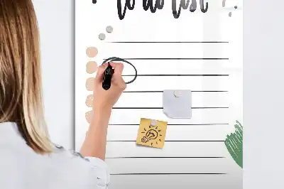 To-Do-Liste beschreibbare Magnettafel