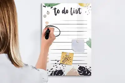 To-Do-Liste beschreibbare Magnettafel