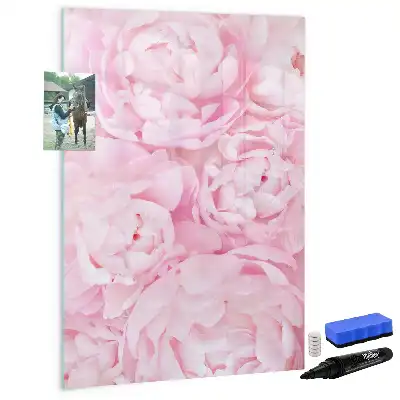 Magnettafel zum Beschreiben mit Motiv Sommerblumen