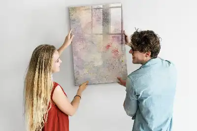 Magnettafel beschreibbar im Design Farbflecken