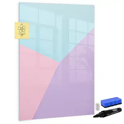 Magnettafel beschreibbar mit Pastellmuster