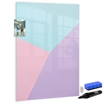 Magnettafel beschreibbar mit Pastellmuster