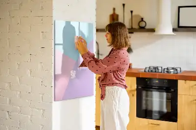 Magnettafel beschreibbar mit Pastellmuster