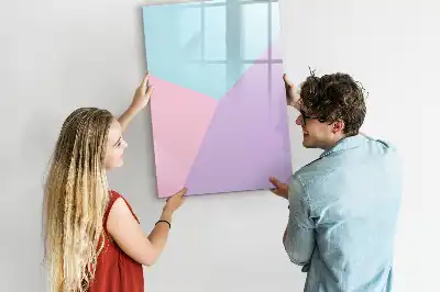 Magnettafel beschreibbar mit Pastellmuster