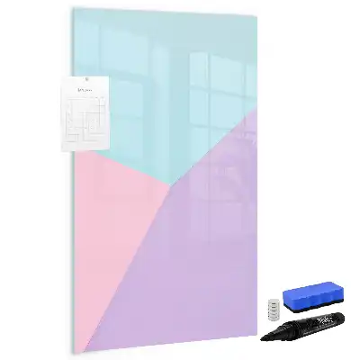 Magnettafel beschreibbar mit Pastellmuster