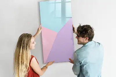 Magnettafel beschreibbar mit Pastellmuster