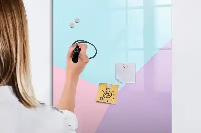 Magnettafel beschreibbar mit Pastellmuster