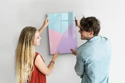 Magnettafel beschreibbar mit Pastellmuster