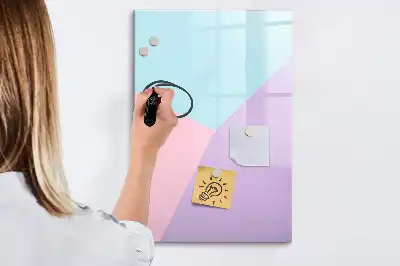 Magnettafel beschreibbar mit Pastellmuster