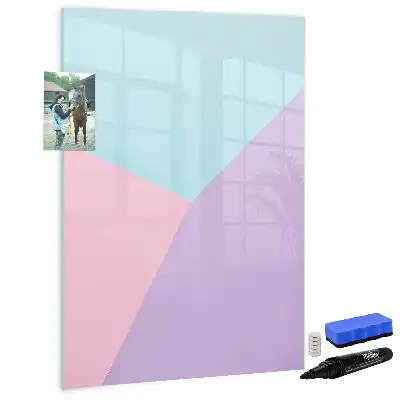 Magnettafel beschreibbar mit Pastellmuster