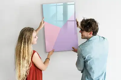 Magnettafel beschreibbar mit Pastellmuster