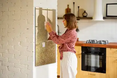Magnettafel beschreibbar aus dekorativem Stoff