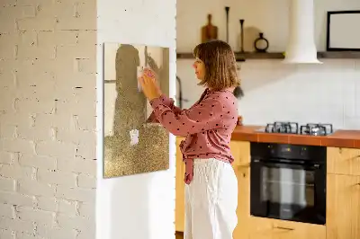 Magnettafel beschreibbar aus dekorativem Stoff