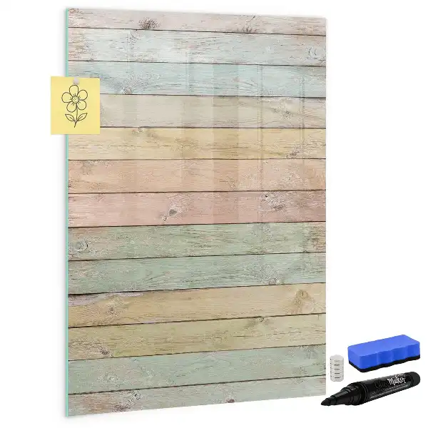 Magnettafel zum Beschreiben in Pastellfarben
