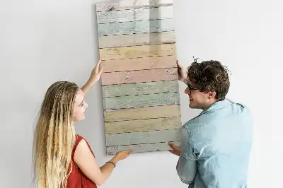 Magnettafel zum Beschreiben in Pastellfarben