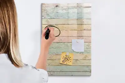 Magnettafel zum Beschreiben in Pastellfarben