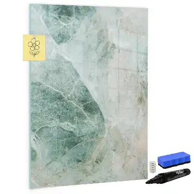 Beschreibbare Magnettafel in Steinmarmor-Optik